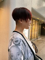 エル(EL by green)&nbsp;（Kotaro)ワインレッド×前下がりショート