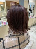ピンクブラウン×ハイライト