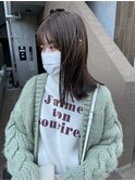 ブリーチなし赤み消しミルクティーブラウン　恵比寿　栃木優佑