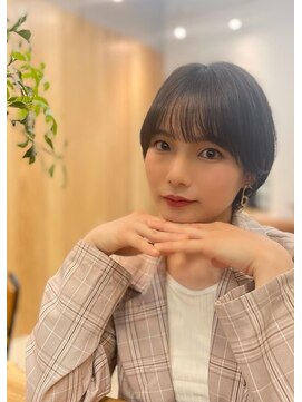 ユートラクト 守口竜田通り店(U-tract) ミニマルボブショート　_シースルーショート　20代、30代