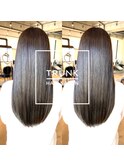 【ロング×グレージュ】