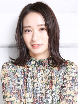 クラッチムク 博多口(CLUTCH muk.) 大人可愛い小顔美髪ツヤ髪艶感髪質改善外ハネワンカールA5