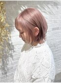 ウルフ/ピンクベージュ