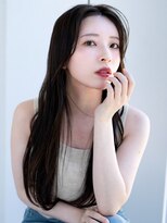 エインアンリー 明治神宮前(AIN.ANLY.)&nbsp;◯くびれロングレイヤーカットデジタルパーマオリーブベージュ