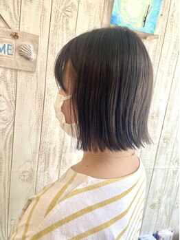 ビーチ ヘアー(Beach Hair)の写真/≪カット＋縮毛矯正 ￥10,900～≫柔らかい手触りとナチュラルな、まとまりのあるストレートスタイルに-*