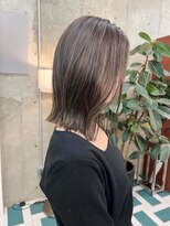 ノエ(noe)&nbsp;切りっぱなしボブ/グレージュ/20代30代mn-11