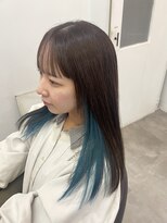 ラフ 原宿(L.a.a.g.f harajuku)&nbsp;ライトブルー/インナーカラー@原宿