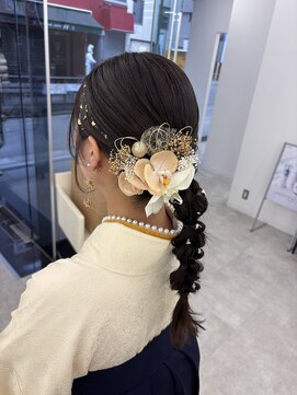 ブラウン(Brown) 卒業式のヘアセット