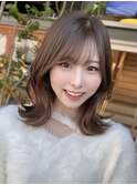 【kumu】 ミディアム/顔周りカット/おくれ毛レイヤー/栄/名古屋