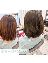 ウイ バイ ファースト 北四番丁店(u'i by first)&nbsp;春の透明感　柔らかい明るめオリーブグレーベージュ