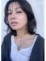 ムード マグ レーベル 南松本(MOOD Mag Label)&nbsp;20代30代レイヤーボブ透明感グレージュシースルーバング