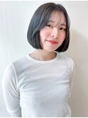 顔周りレイヤー ボブレイヤー ミニボブ 小顔バング 黒髪