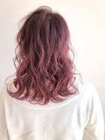 ヘアサロン エフ 渋谷(F)&nbsp;#バレイヤージュ　#ピンクベージュ　#暖色カラー