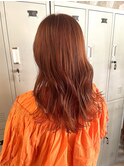 ブリーチなしで出来るオレンジベージュ*
