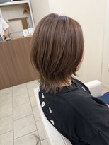 エメヘアデザイン ルイス(Aimer Hair Design Lewis)&nbsp;ウルフボブ/前髪なし/弘前市/レイヤーカット