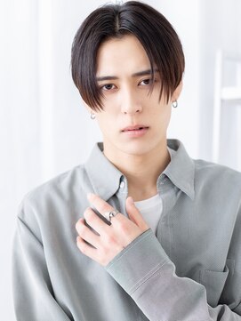 カバーヘア 上尾西口店(COVER HAIR) デコ出しツーブロック黒髪テクノカットa上尾20代30代40代!