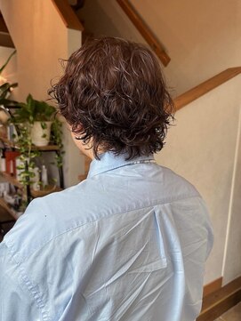 サロンエフ(salon f) マッシュウルフパーマ×ベージュブラウン