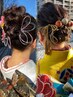 成人式ヘアアレンジ￥5,500