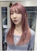 冬の人気カラースモーキーピンク、レイヤーカットN