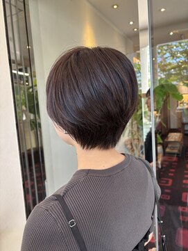 ショート×ラベンダーブラウン