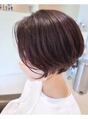 大人ショートボブ前下がり