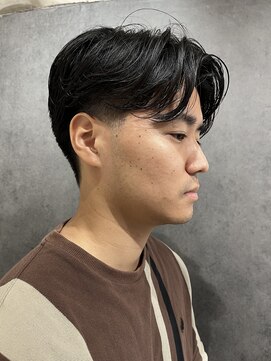 ニコ トウキョウ ヨコハマ(nico) センターパートニュアンスパーマメンズカット