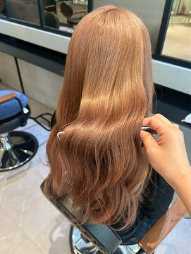 ダブル(W) ロング/ライトベージュ/透明感カラー/レイヤーカット