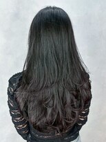 アイティーバイアルバム 藤沢店(IT by ALBUM)&nbsp;ロング顔周りレイヤーオリーブグレー韓国ヘア_ba573052