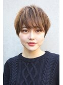 タイトな束感ショート