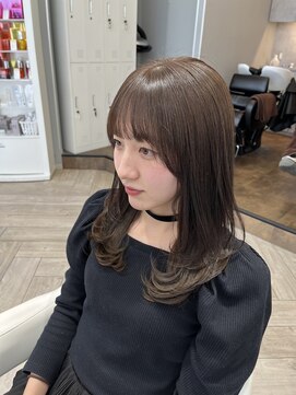 アヴァンス 広島本通店(AVANCE.) 着物ヘア/大人ガーリー/ダークアッシュ/似合わせカット