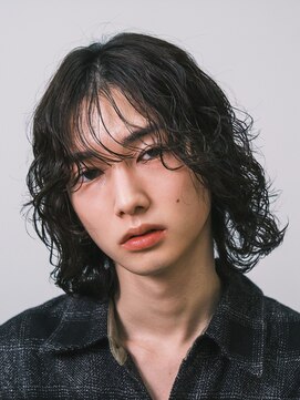 アンサー 原宿(ANSWER) メンズボブメンズミディアムパーマニュアンスパーマルーズパーマ