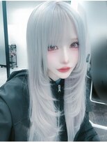 インク 渋谷(INK.)&nbsp;ミルクティーブロンドニュアンスウルフワンホンレイヤー渋谷