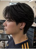 ニュアンスパーマ/テーパーフェード/センターパート/千葉駅/関