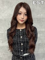 エスト 大阪梅田(EST)&nbsp;レミー100%高級人毛/53cm☆シールエクステ60枚+カット+カラー