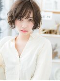 *mod's上尾*くせ毛風カール♪小顔前下がりボブa!