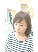 セミロング くびれヘアー