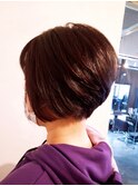 ボリュームUPなショートボブ