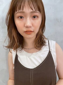 ガーデン タチカワ(garden tachikawa) インナーカラーニュアンスヌーディーベージュコンパクトロブヘア