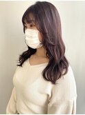 顔まわりcut × pink brown