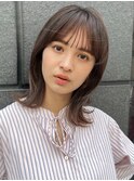 ふわっとロブ×ウォームベージュ/トリートメント/ヘッドスパ