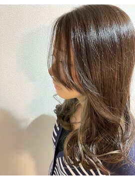 パルタジェ(partager) どのアングルもきれいなふわ揺れAラインロング