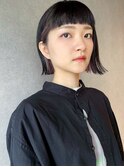 インナーカラー×スモーキーピンク×ミニボブ【本多身和子】