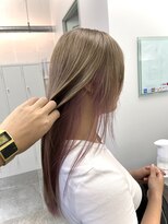 ルートエイチ 市川(Root H) 斜めバング斜めバングデザインカラーシルキーベージュ