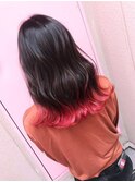 【lamp斉藤】裾カラー×チェリーレッド