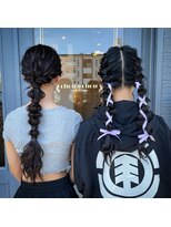 シュシュ(chou chou)&nbsp;ヘアセット～編みおろし～