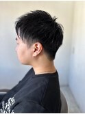 MEN’S HAREアッシュブラックマッシュパーマ