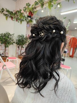 ハナココ 水戸店(hana Coco) ハーフアップ