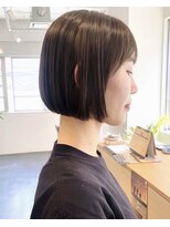 アンク(ank)&nbsp;大人可愛い20代30代40代小顔ワンレンボブミニボブ透明感カラー