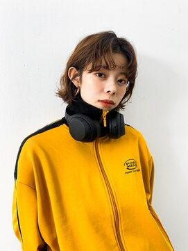 リトル 渋谷(little) 切りっぱなしボブ×前髪パーマ