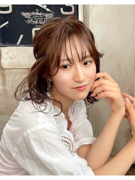 ニスル センター南店(NISURU） 似合わせカット/大人ガーリー/ダークアッシュ/着物/センター南